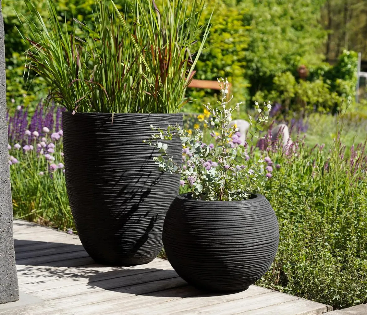 Capi Europe Kunststoff-Topf Nature Rib NL, rund