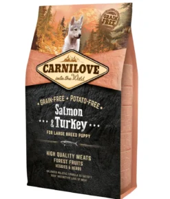 Carnilove Trockenfutter für Hunde Large Breed Puppy, Lachs & Truthahn