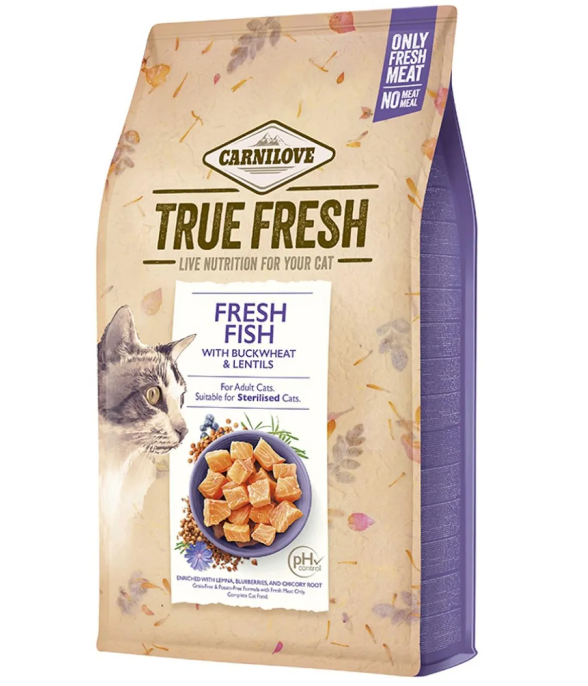 Carnilove True Fresh Trockenfutter für Katzen Adult, Fisch
