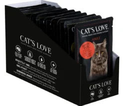 CAT'S LOVE Nassfutter für Katzen Adult Multipack, 12 x 85 g