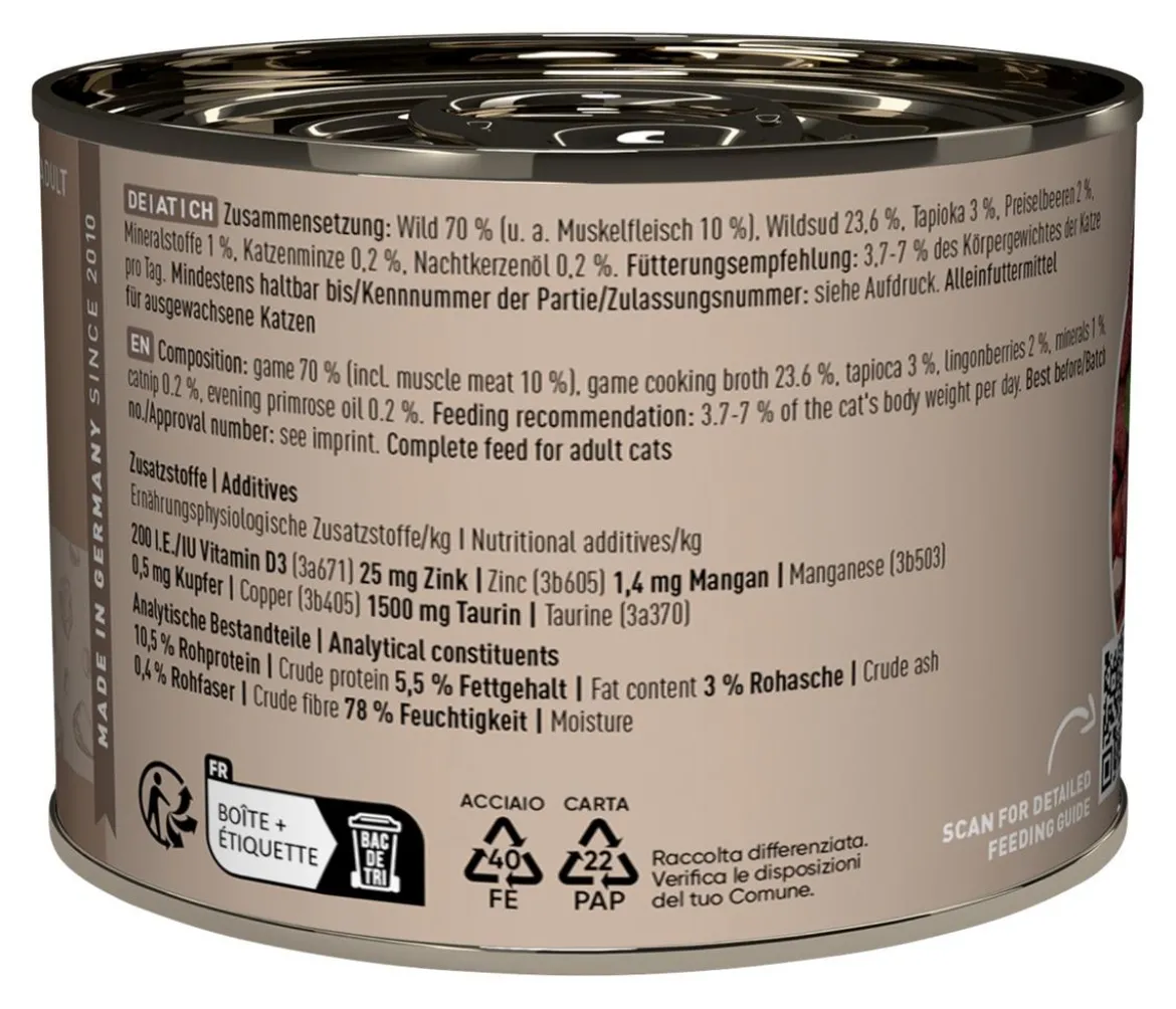 catz finefood Nassfutter für Katzen Classic Adult, 6 x 200 g