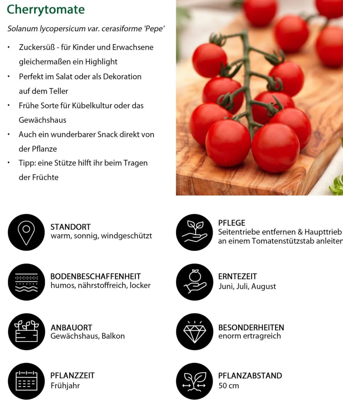 Cherrytomate 'Pepe'