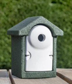 CJ Wildlife WoodStone® Nistkasten Holzbeton, Einflugloch ca. Ø32 mm, grün
