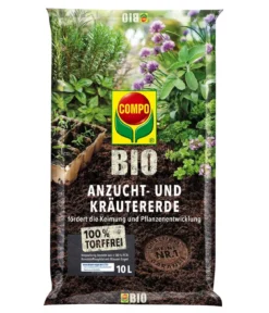 COMPO BIO Anzucht- und Kräutererde torffrei, 10 l