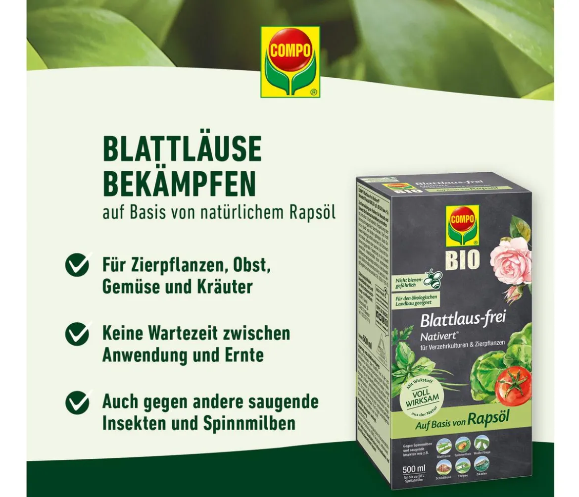 COMPO BIO Blattlaus-frei Nativert®, flüssig, 500 ml