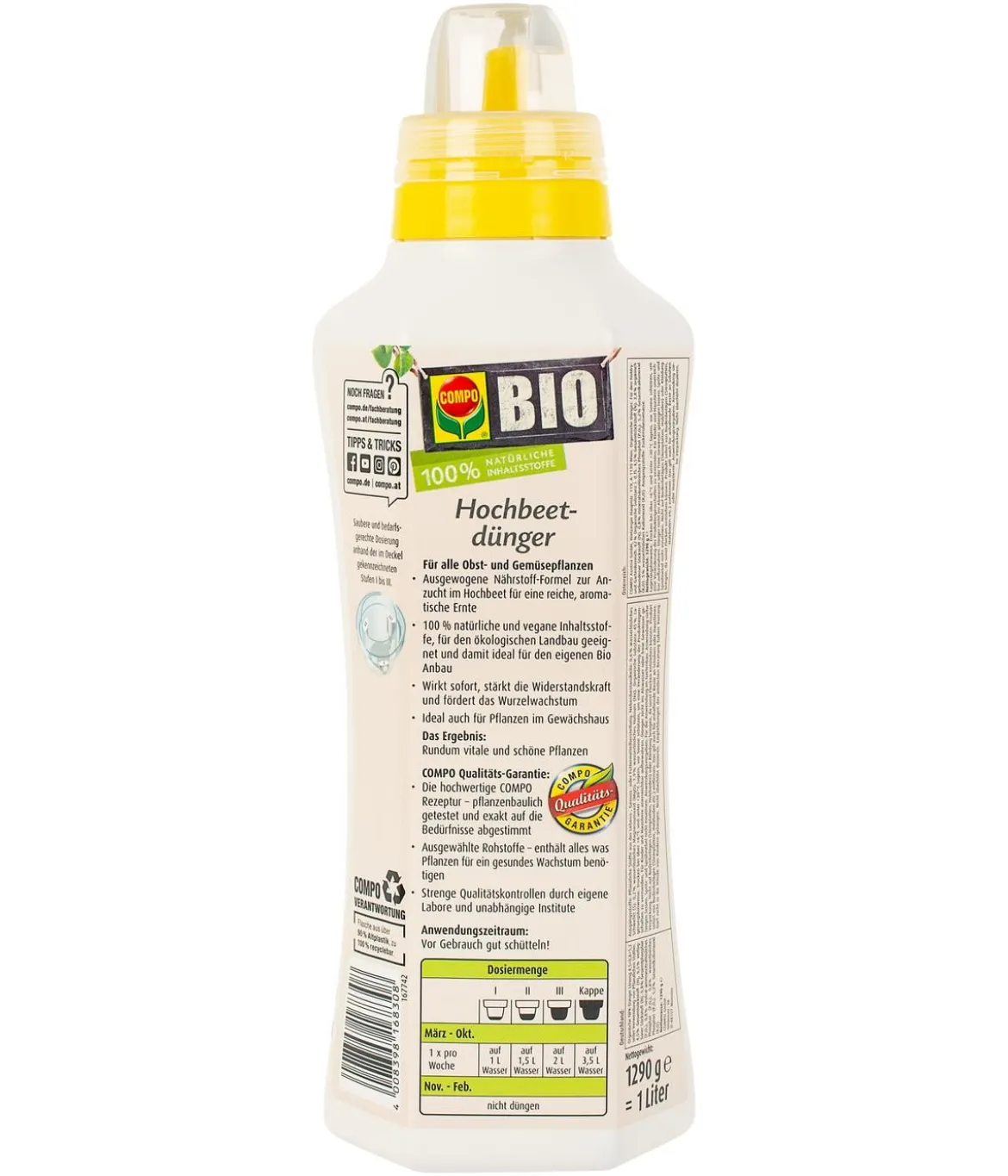 COMPO BIO Hochbeetdünger, 1 l
