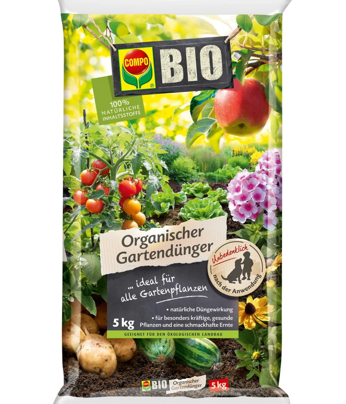 COMPO BIO Organischer Gartendünger, 5 kg