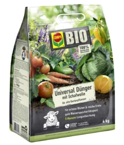 COMPO BIO Universal Dünger mit Schafwolle, 4 kg