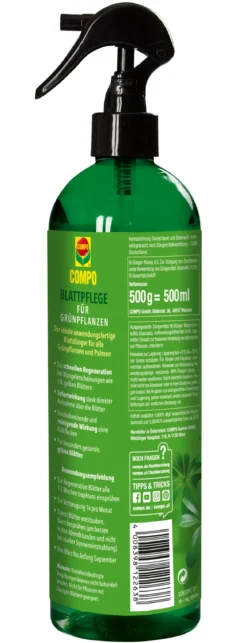 COMPO® Blattpflege für Grünpflanzen, 500 ml