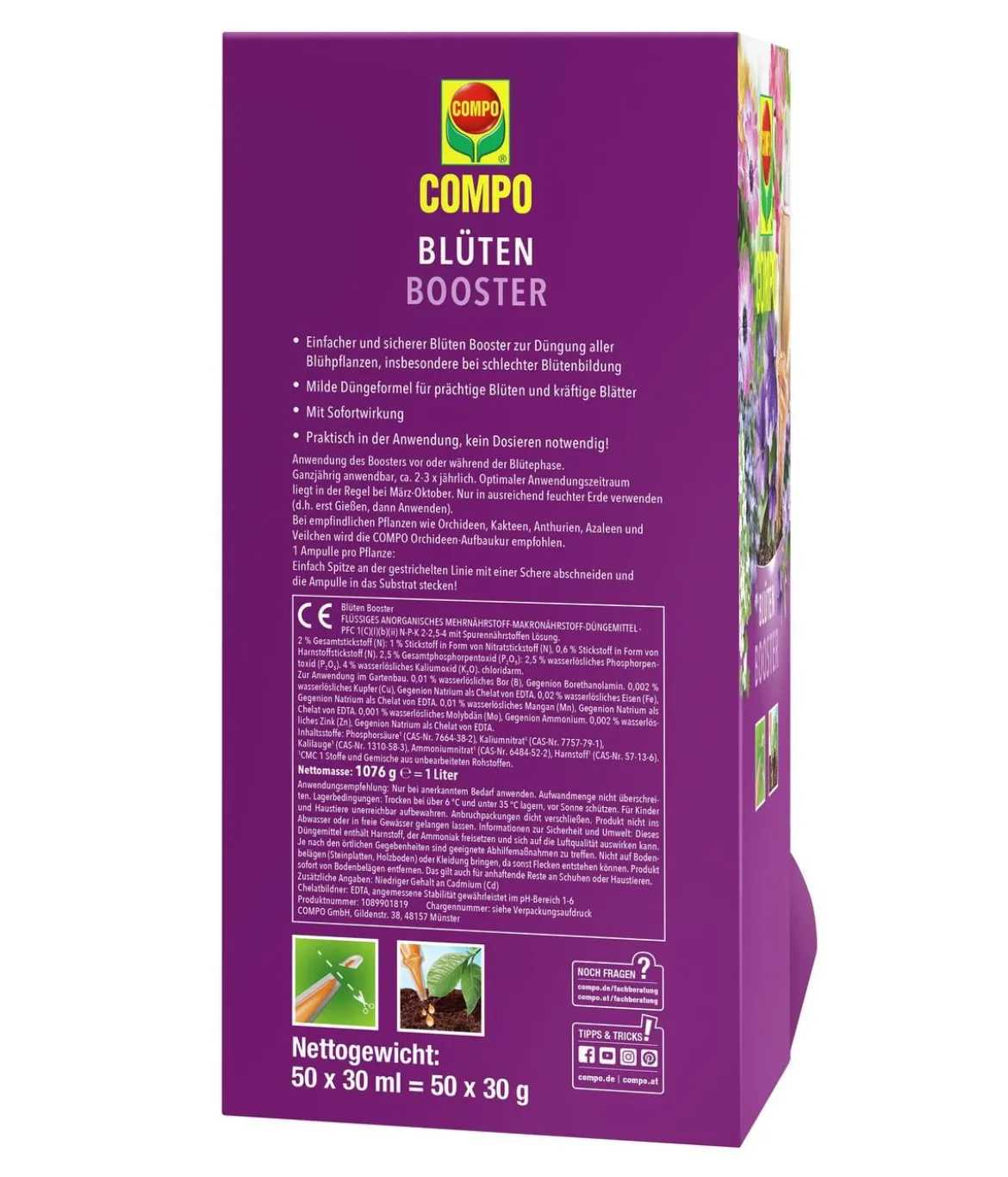COMPO Blütenbooster, flüssig, 30 ml