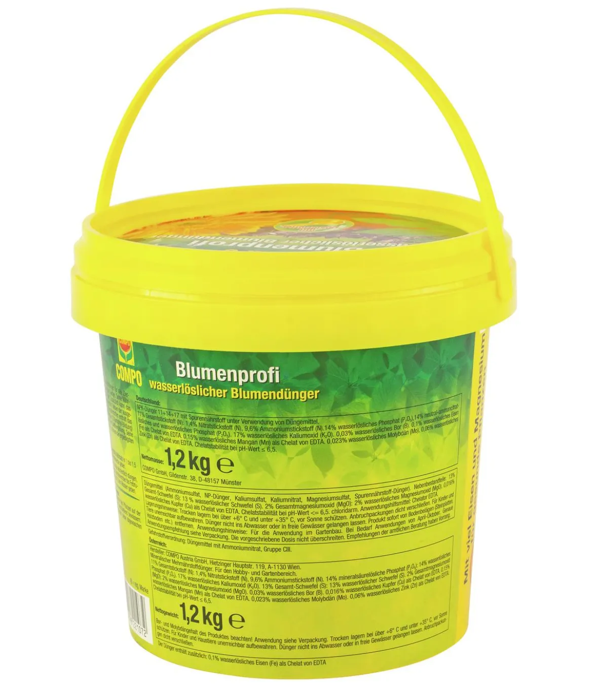COMPO Blumenprofi wasserlöslicher Blumendünger, 1,2 kg
