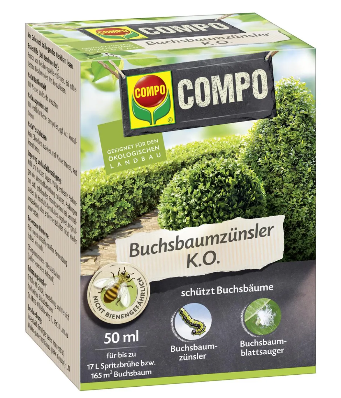 COMPO Buchsbaumzünsler K.O., flüssig, 50 ml
