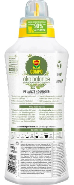COMPO® öko balance Pflanzen-Dünger, flüssig, 1 l