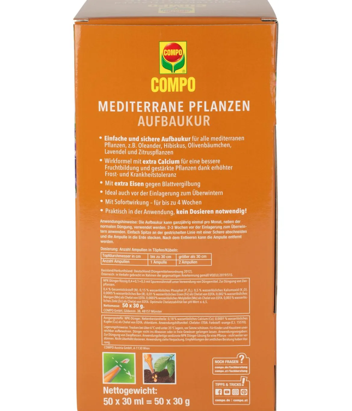 COMPO Mediterrane Pflanzen Aufbaukur, 30 ml