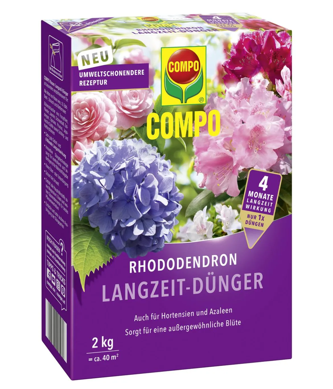 COMPO Rhododendron Langzeit-Dünger, 2 kg