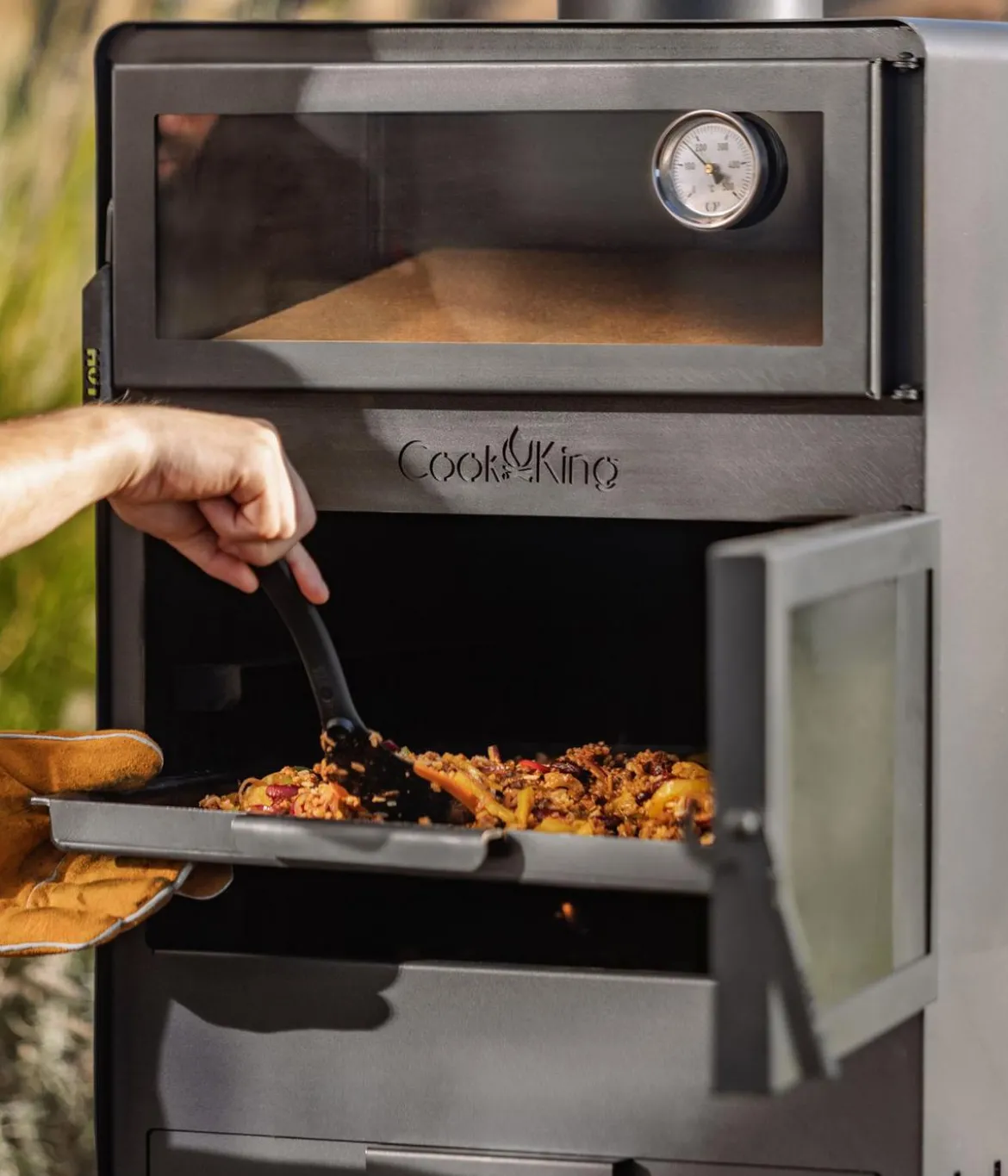 CookKing Terrassenofen Vento Plus, ca. B50/H150/T50 cm