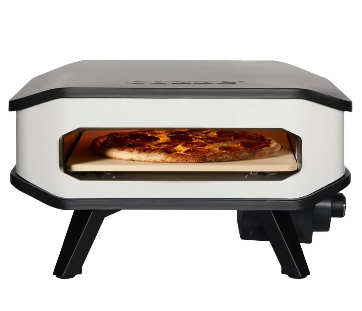 Cozze elektrischer Pizzaofen 34 cm (13"), inkl. Pizzastein & Hitzeschild, ca. B53/H29/T53 cm