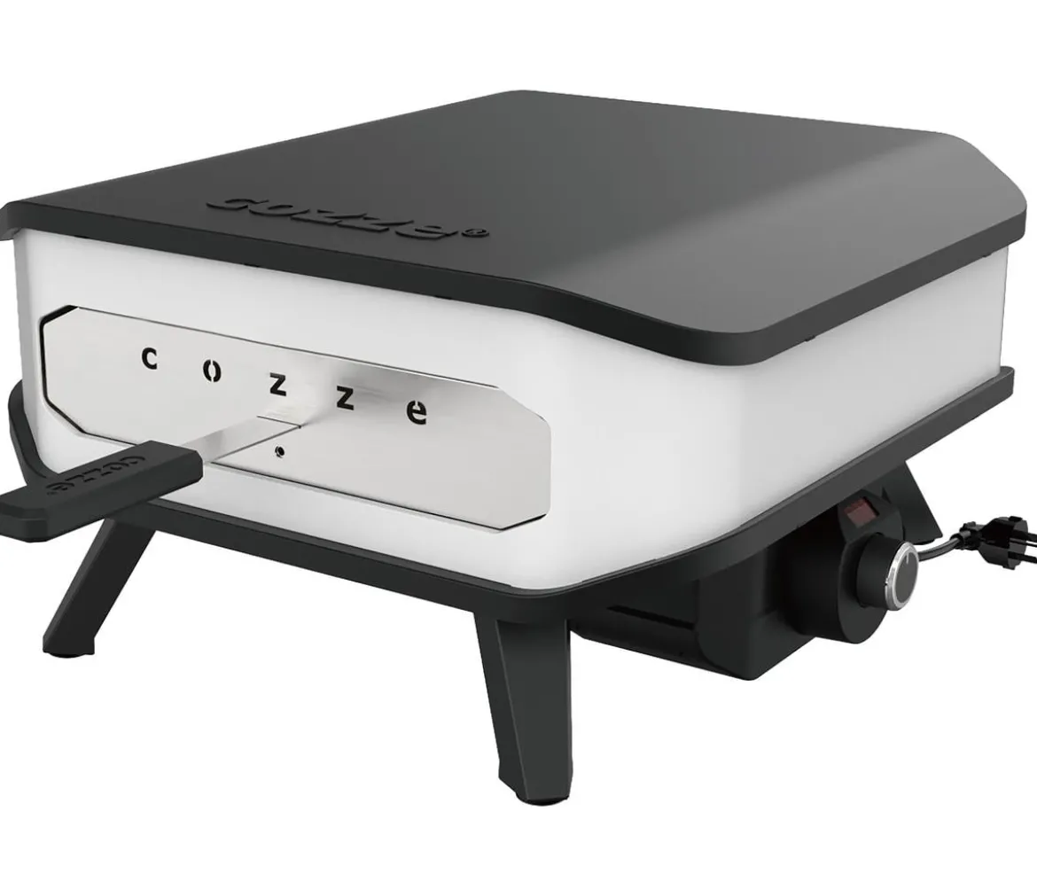 Cozze elektrischer Pizzaofen 34 cm (13"), inkl. Pizzastein & Hitzeschild, ca. B53/H29/T53 cm