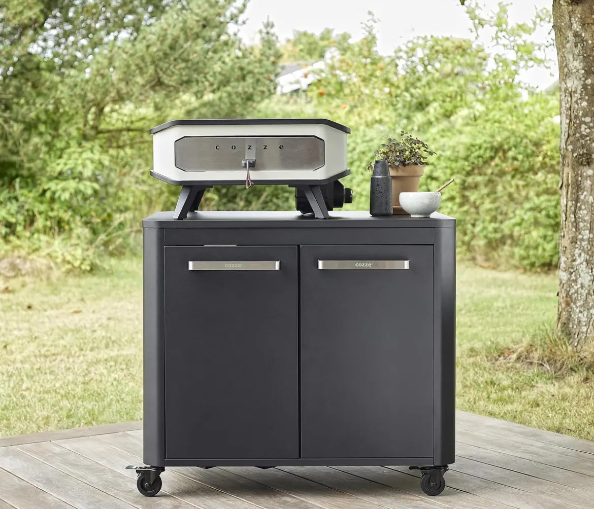 Cozze elektrischer Pizzaofen 34 cm (13"), inkl. Pizzastein & Hitzeschild, ca. B53/H29/T53 cm