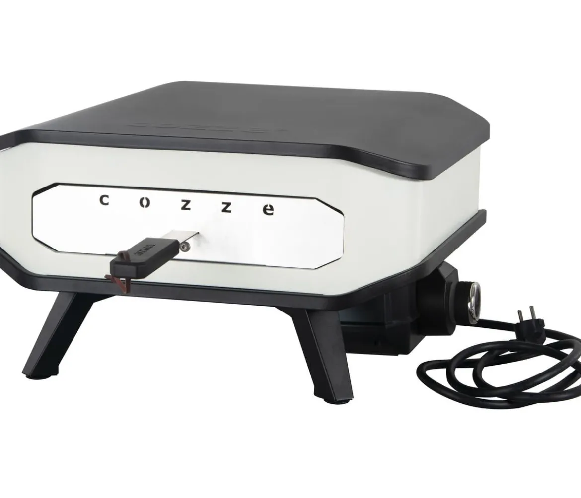 Cozze elektrischer Pizzaofen 34 cm (13"), inkl. Pizzastein & Hitzeschild, ca. B53/H29/T53 cm