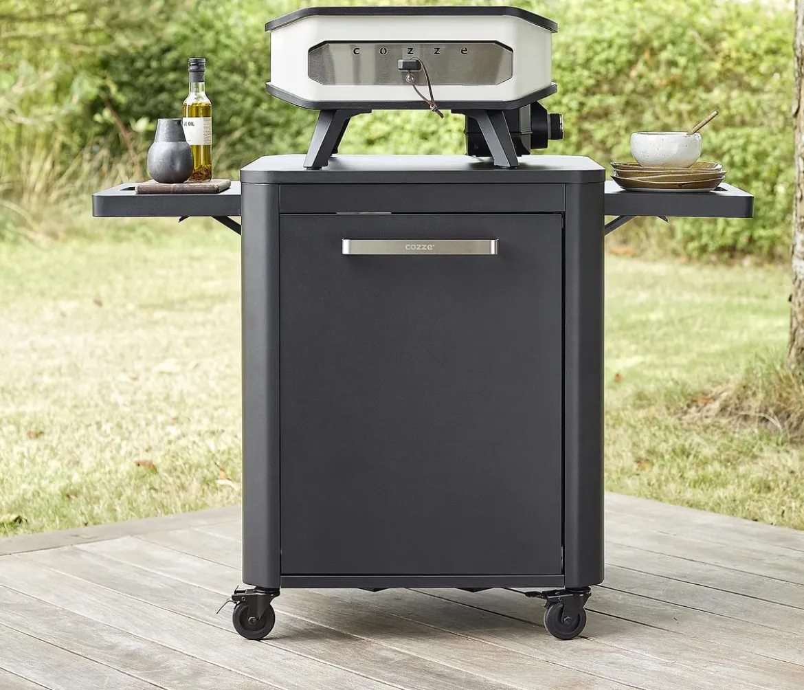 Cozze elektrischer Pizzaofen 34 cm (13"), inkl. Pizzastein & Hitzeschild, ca. B53/H29/T53 cm