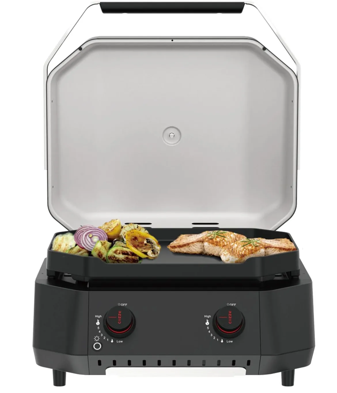 Cozze Gasgrill G-500 Plancha mit 2 Brennern, ca. B59,7/H37,8/T58,9 cm