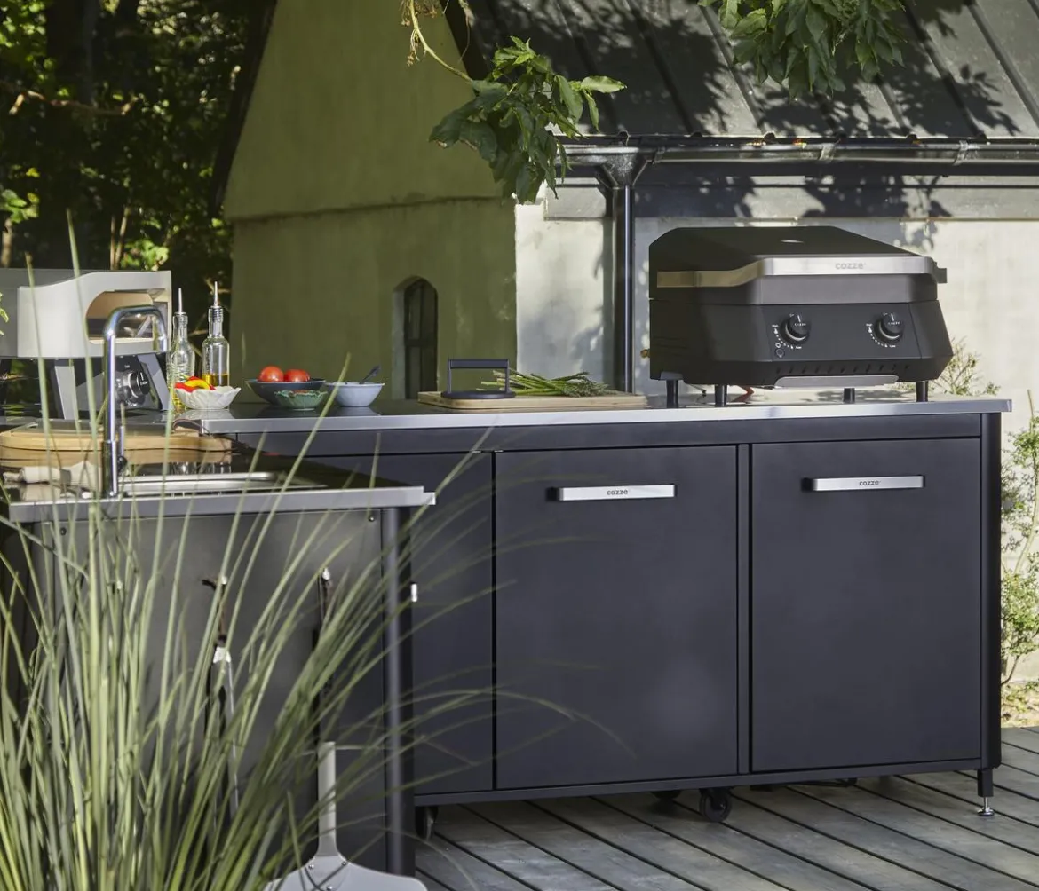 Cozze Gasgrill G-500 Plancha mit 2 Brennern, ca. B59,7/H37,8/T58,9 cm