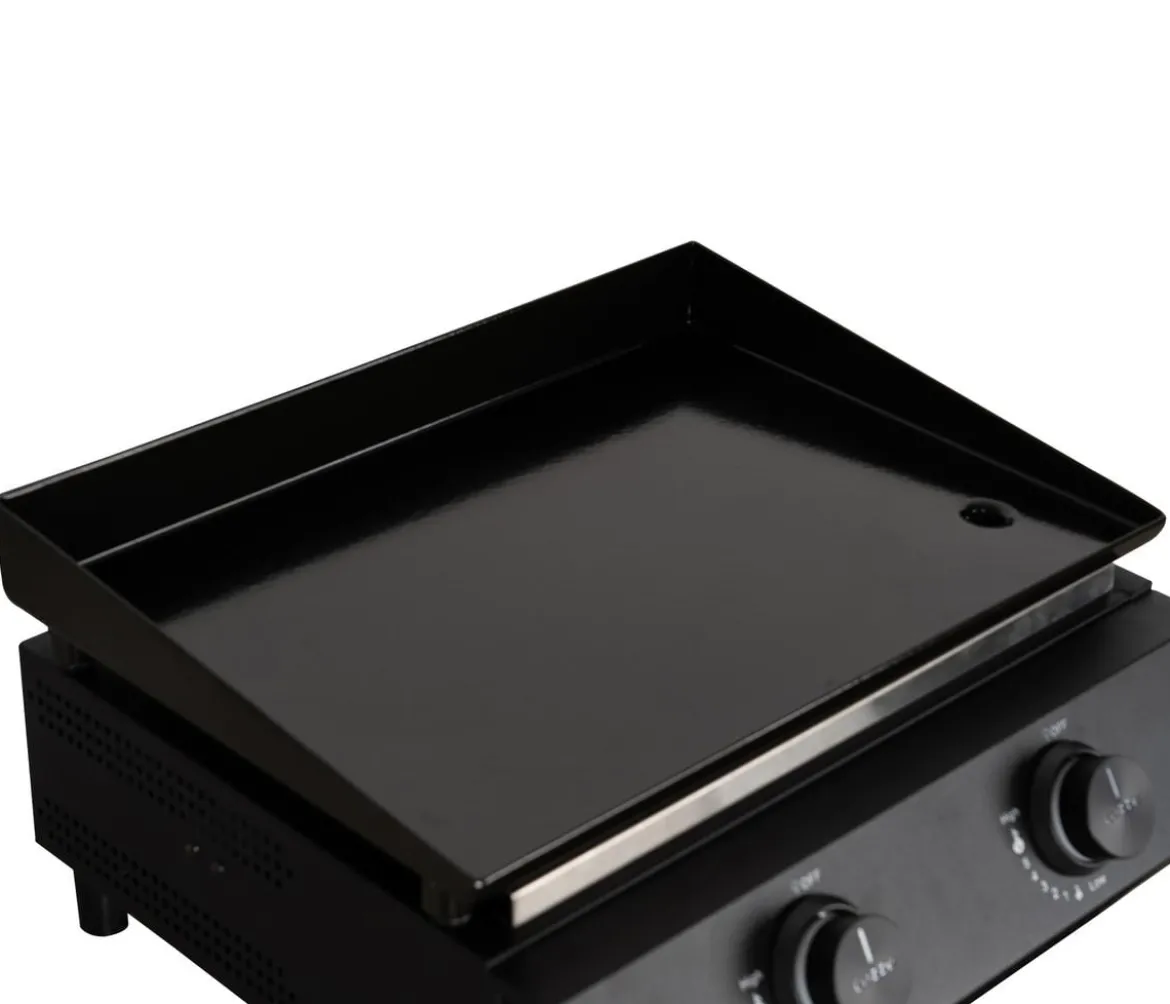 Cozze Gasgrill Plancha G-400 mit 2 Brennern, ca. B49/H22,5/T45,5 cm