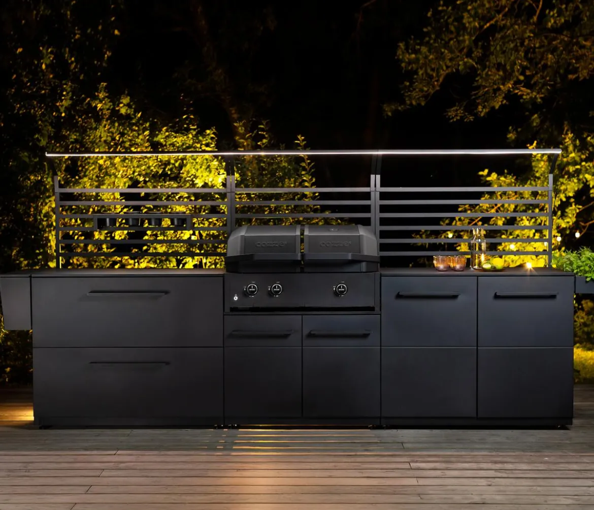 Cozze Gasgrill Quattro 900, ca. B90,6/H49,5/T69,5 cm