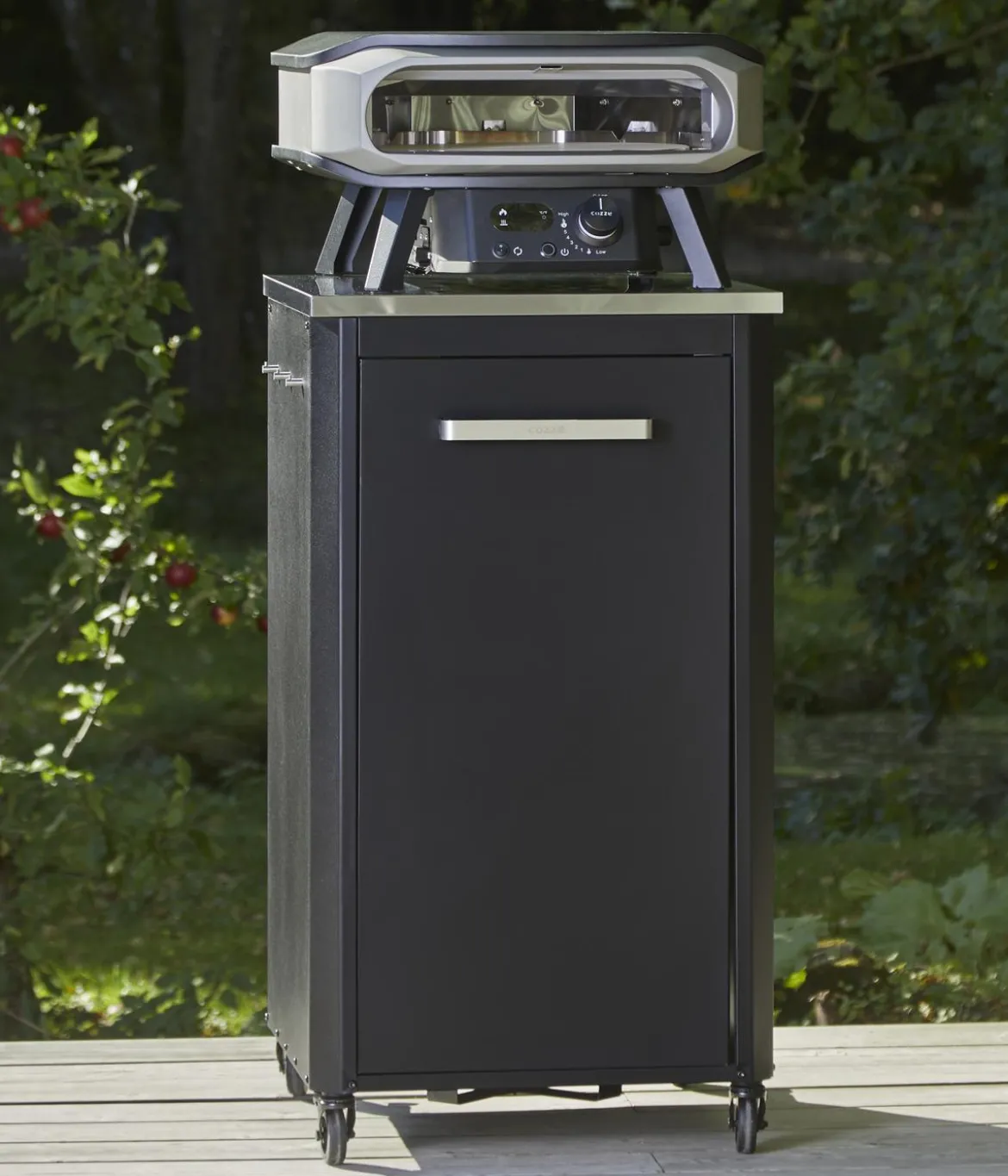 Cozze Gas-Pizzaofen Premium Rotate 42 cm (17"), mit Thermometer inkl. Pizzastein, ca. B60,5/H33/T62,5 cm