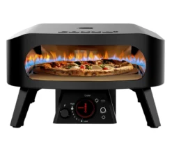 Cozze Gas-Pizzaofen Rotate Black Edition, inkl. Pizzastein, 34,5 cm (13