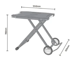 Cozze Klapptisch, ca. B83/H78/T58 cm