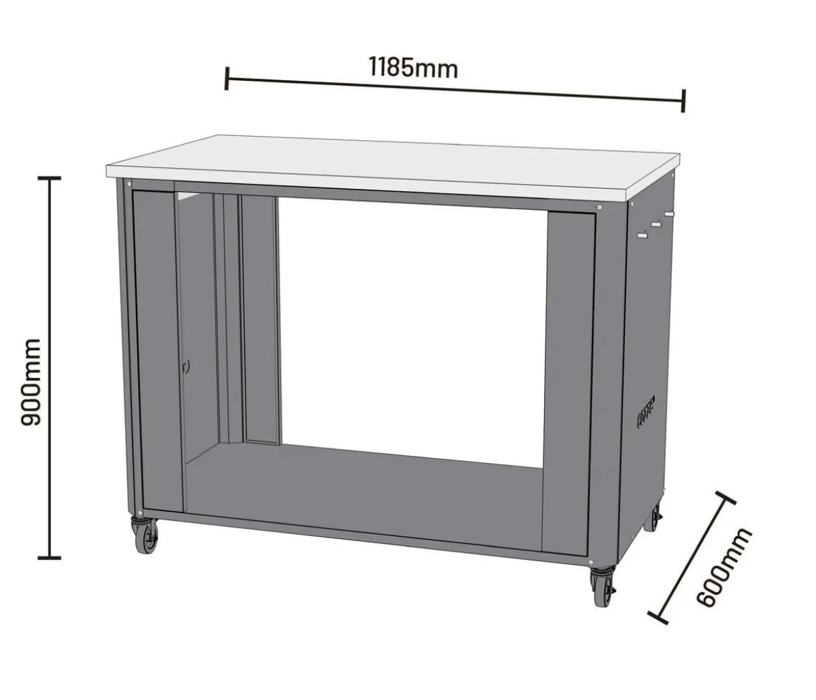 Cozze Outdoor-Küche 115, ca. B115/H90/T60 cm
