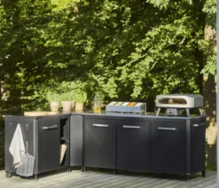 Cozze Outdoor-Küche Eck-Tisch, ca. B60/H90/T60 cm