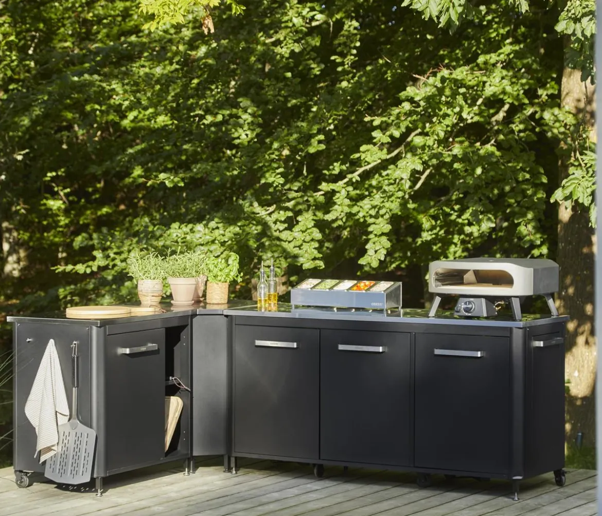 Cozze Outdoor-Küche Eck-Tisch, ca. B60/H90/T60 cm