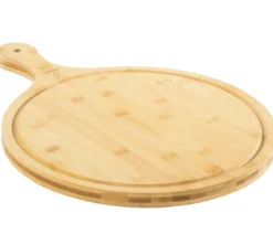 Cozze Pizzaschneidebrett mit Griff, ca. Ø35/H2 cm
