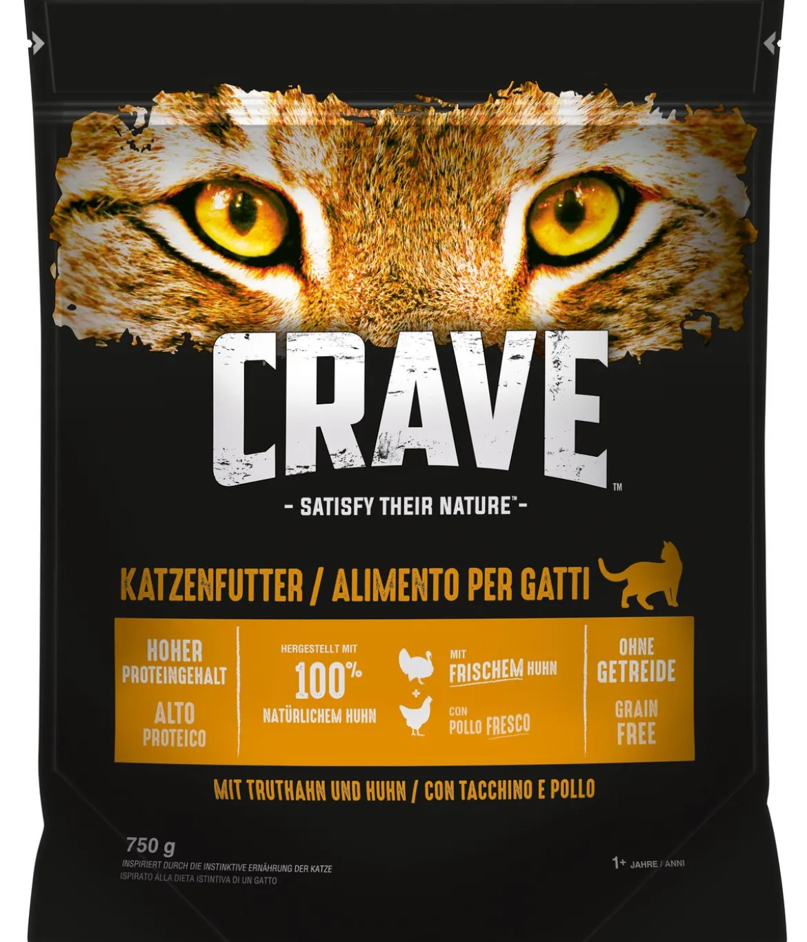 CRAVE™ Trockenfutter für Katzen Adult, 750 g