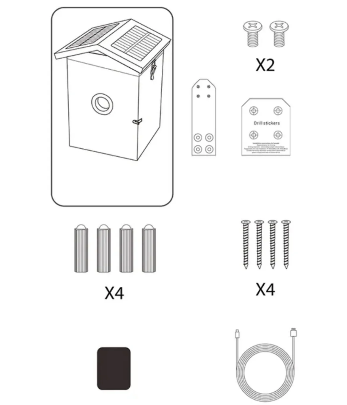 Croci Nistkasten Smart Wi-Fi, inkl Kamera, ca. B19,5/H32,3/T20 cm