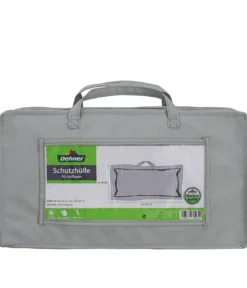 Dehner Abdeckhaube für Auflagen oder Kissen, grau, ca. B125/H50/T32 cm