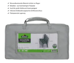 Dehner Abdeckhaube XL für Stühle, ca. B80 x H80-120 x 100 cm