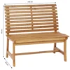Dehner Akazienbank Paisley, 2-Sitzer
