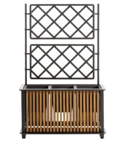 Dehner Akazienholz-Pflanzkasten Boston, rechteckig, ca. B86/H136/T33 cm