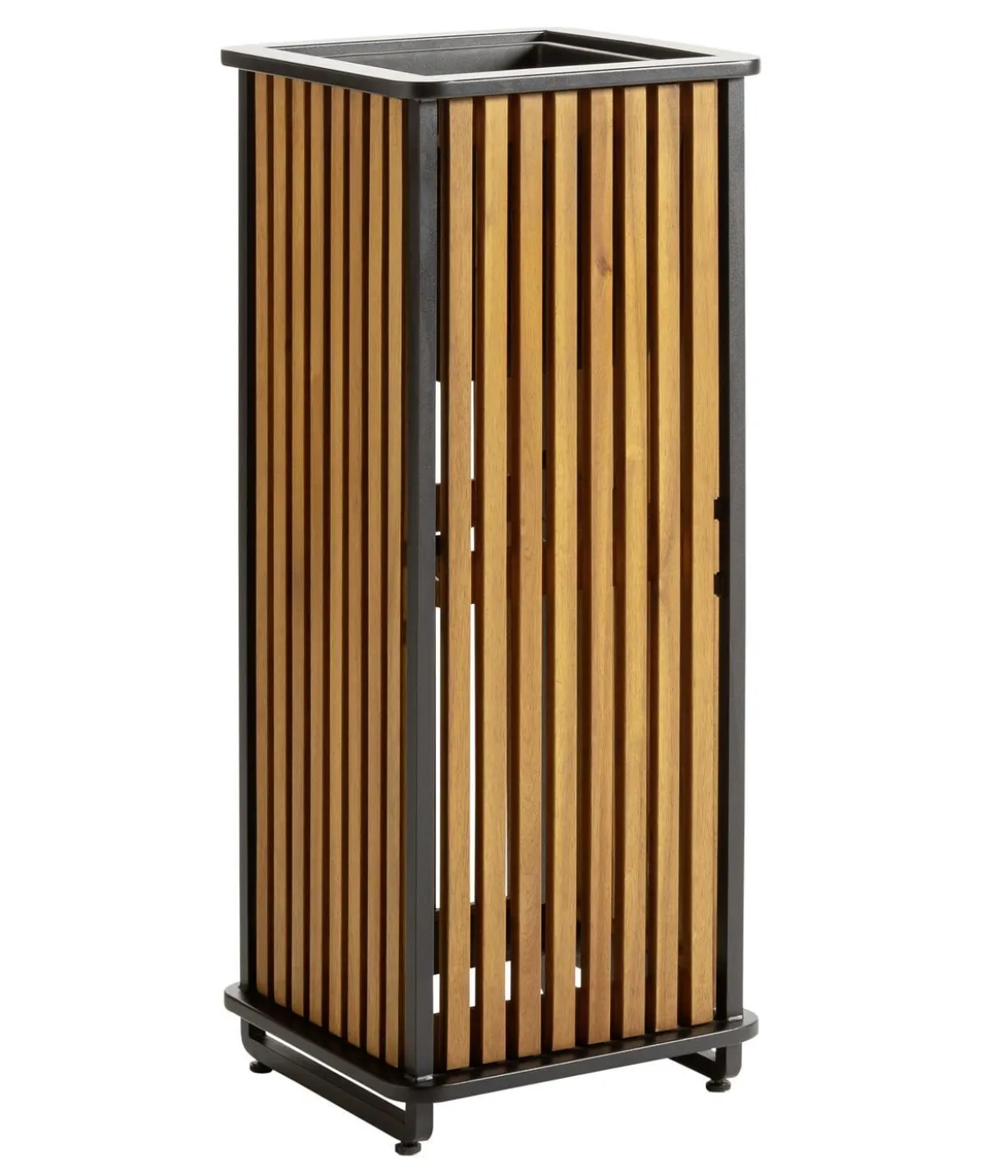 Dehner Akazienholz-Pflanzkasten Boston, quadratisch, ca. B33/H84/T33 cm