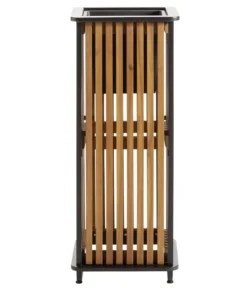 Dehner Akazienholz-Pflanzkasten Boston, quadratisch, ca. B33/H84/T33 cm