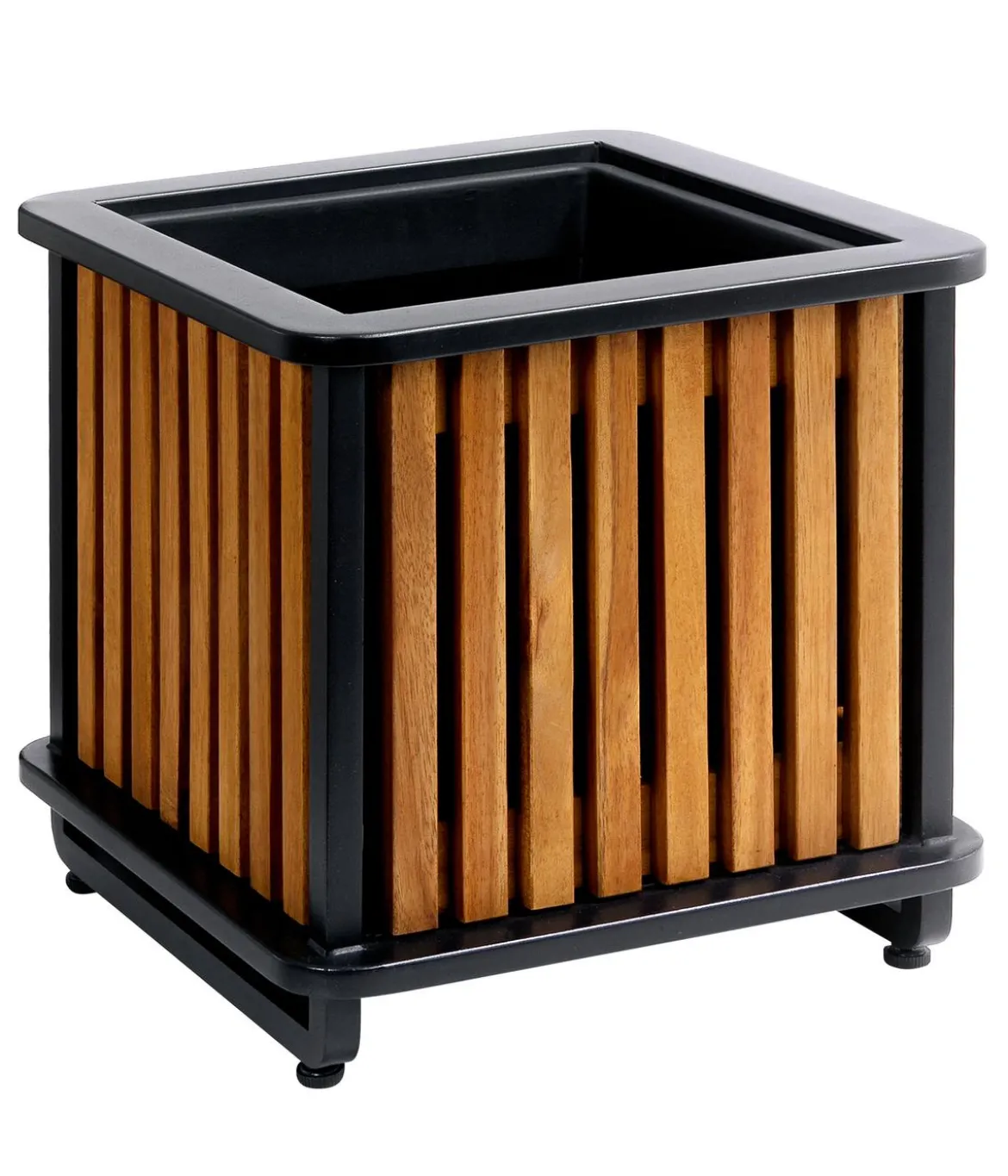 Dehner Akazienholz-Pflanzkasten Boston, quadratisch, ca. B33/H33/T33 cm