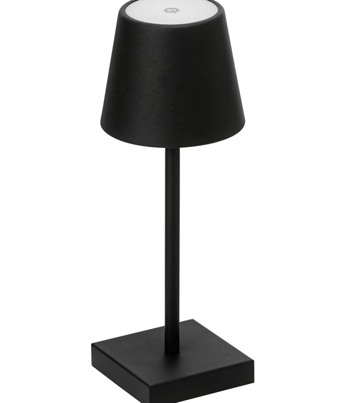 Dehner Akku-Tischleuchte Dyan mit eckigem Fuß, ca. Ø11/H30 cm