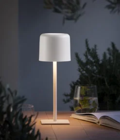 Dehner Akku-Tischleuchte Niva, ca. Ø11/H30 cm