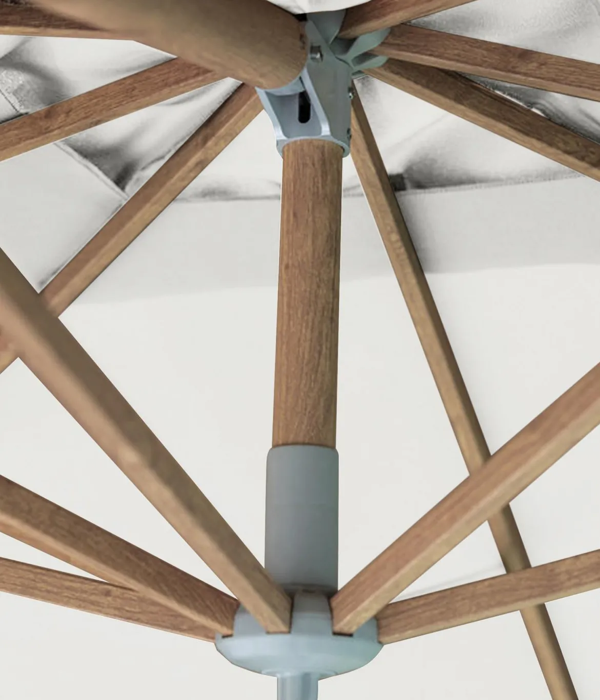 Dehner Ampelschirm Zypern, Holzoptik, quadratisch, ca. B300/T300 cm