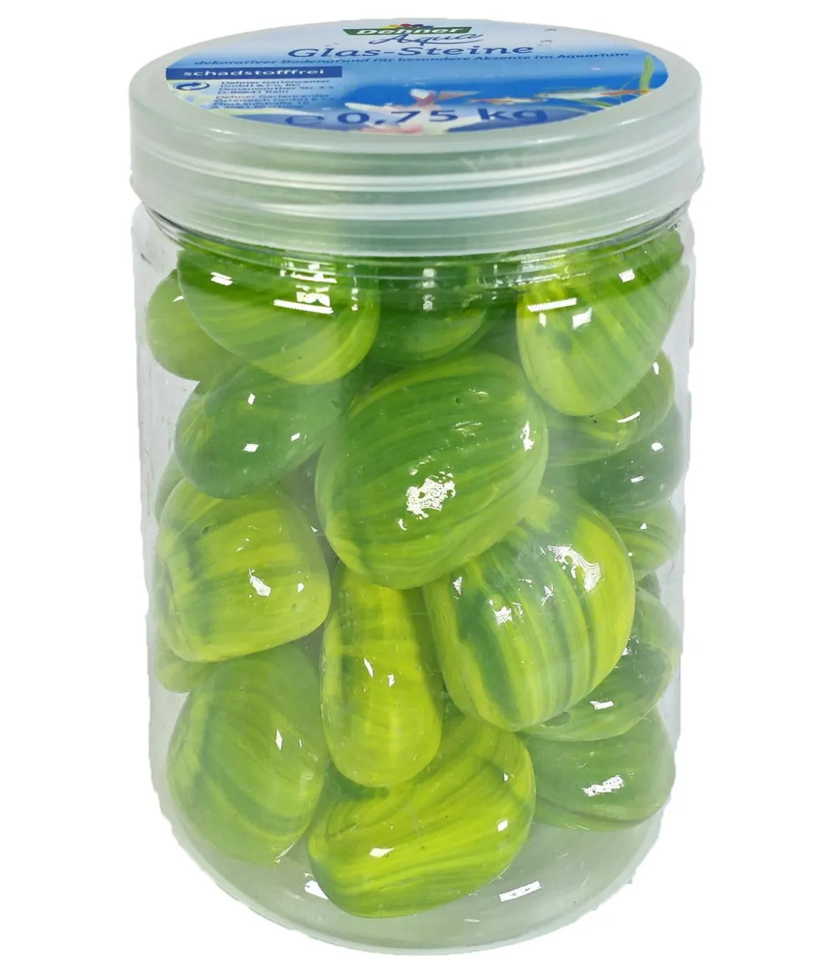Dehner Aqua Aquariumdeko Glas-Steine, 750 g