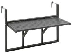 Dehner Balkonhängetisch, ca. B90/H65/T41,7 cm